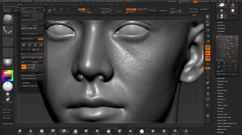 教学｜怎么创作逼真的头部模型，Zbrush头部细节雕刻教程