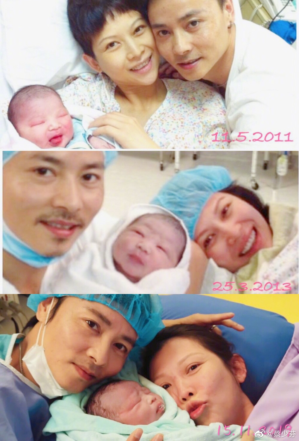 蔡少芬曬與兒子同框，母子倆戴口罩出行，魚蛋圓頭圓腦萌態十足