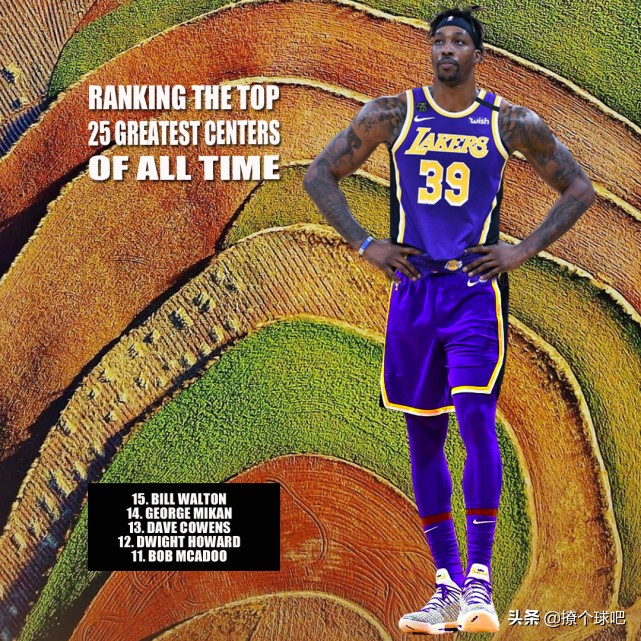美媒更新NBA前25中锋，霍华德第12，姚明加索尔