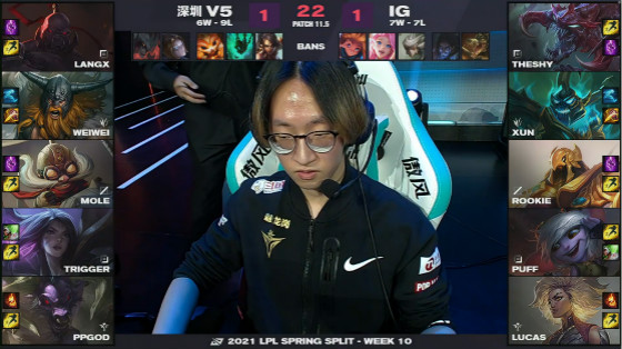 LOL: Puff small artillery piece is chopped below 5 kill, IG 2-1 beats the competition after V5 develops season