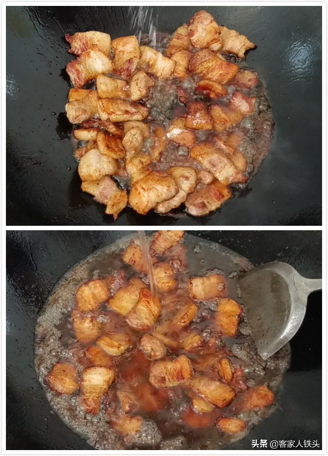 油豆腐和肉最過癮的吃法，不釀不蒸，大刀一切簡單做，噴香又下飯