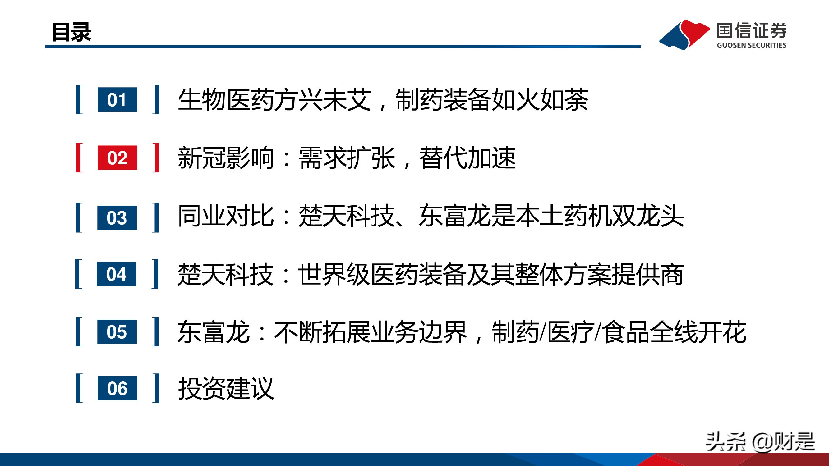 制药装备行业研究报告：替代正当时，龙头最受益