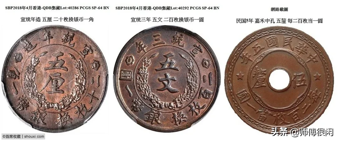 民国三十八年贵州省造当银元半分黔字铜元
