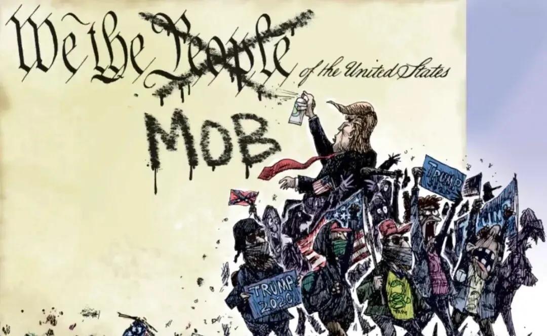 是真的！ 美國正崩潰，特朗普里外不是人，支持者威脅要�處決他�