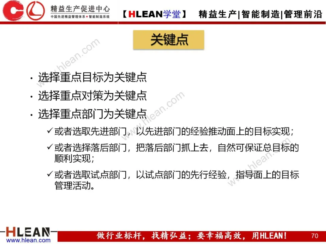 「精益学堂」目标管理