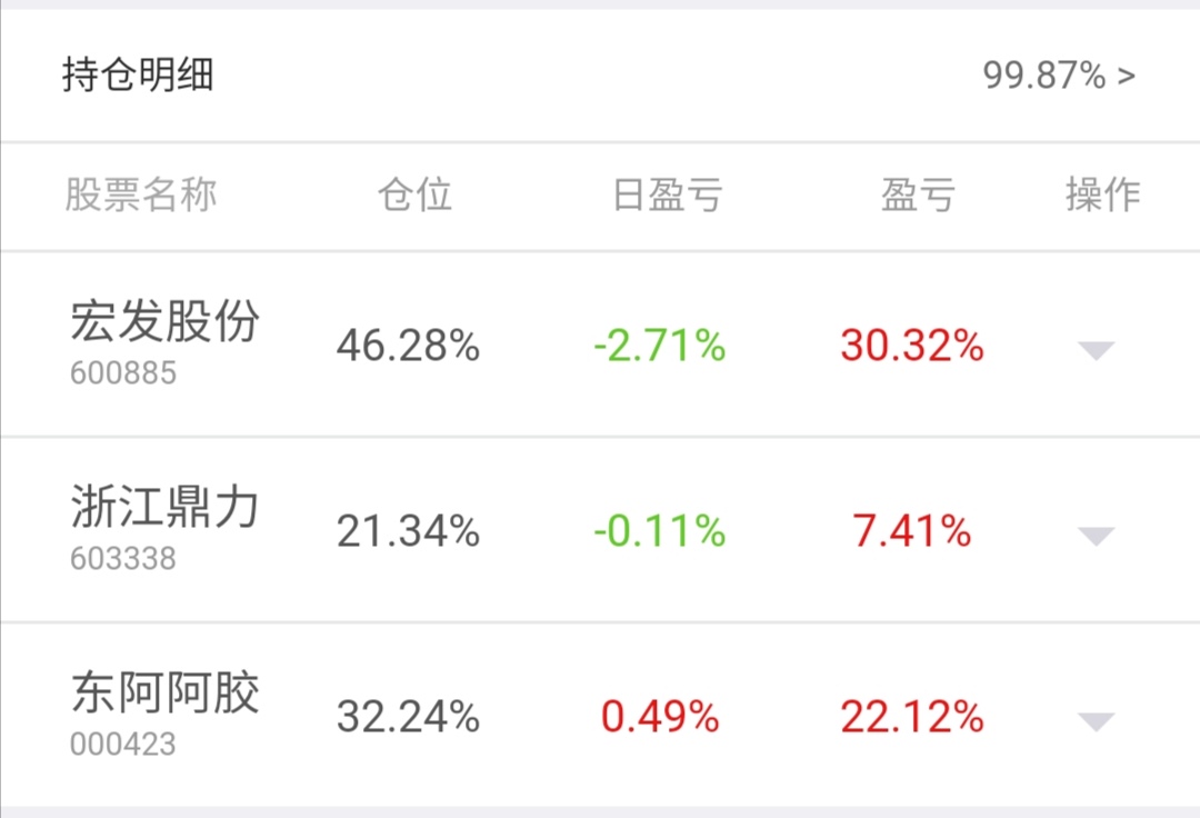 每周五公布组合持仓收益啦