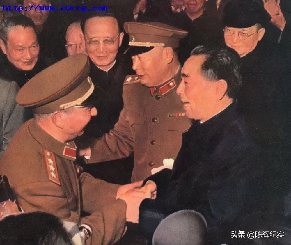 毛泽东接见志愿军司令杨勇和政委王平