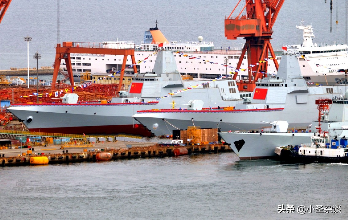 延安舰：舷号103，已确定是一艘055型万吨驱逐舰