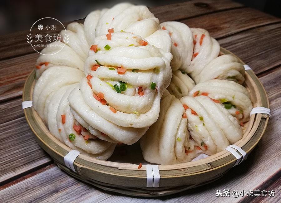 圖片[2]-懶人花卷做法 不用二次餳發 一切一壓 暄軟味美 比面包都好吃-起舞食譜網