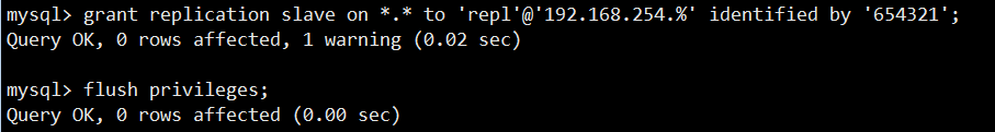 Mysql5.7主從配置
