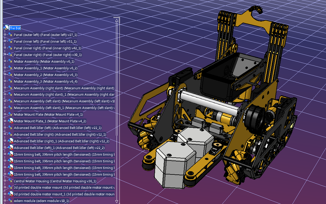 team 83 vcc 2020麦克纳姆轮机器车3D图纸 f3z STEP格式