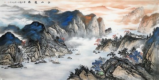 青年画家孙乾｜|色墨相融 底蕴十足作品鉴赏