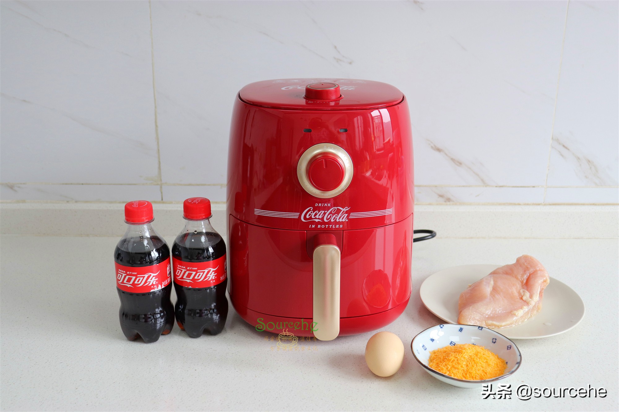 炸鸡排，不放一点油，金黄酥脆，低热量高蛋白，健身人士首选