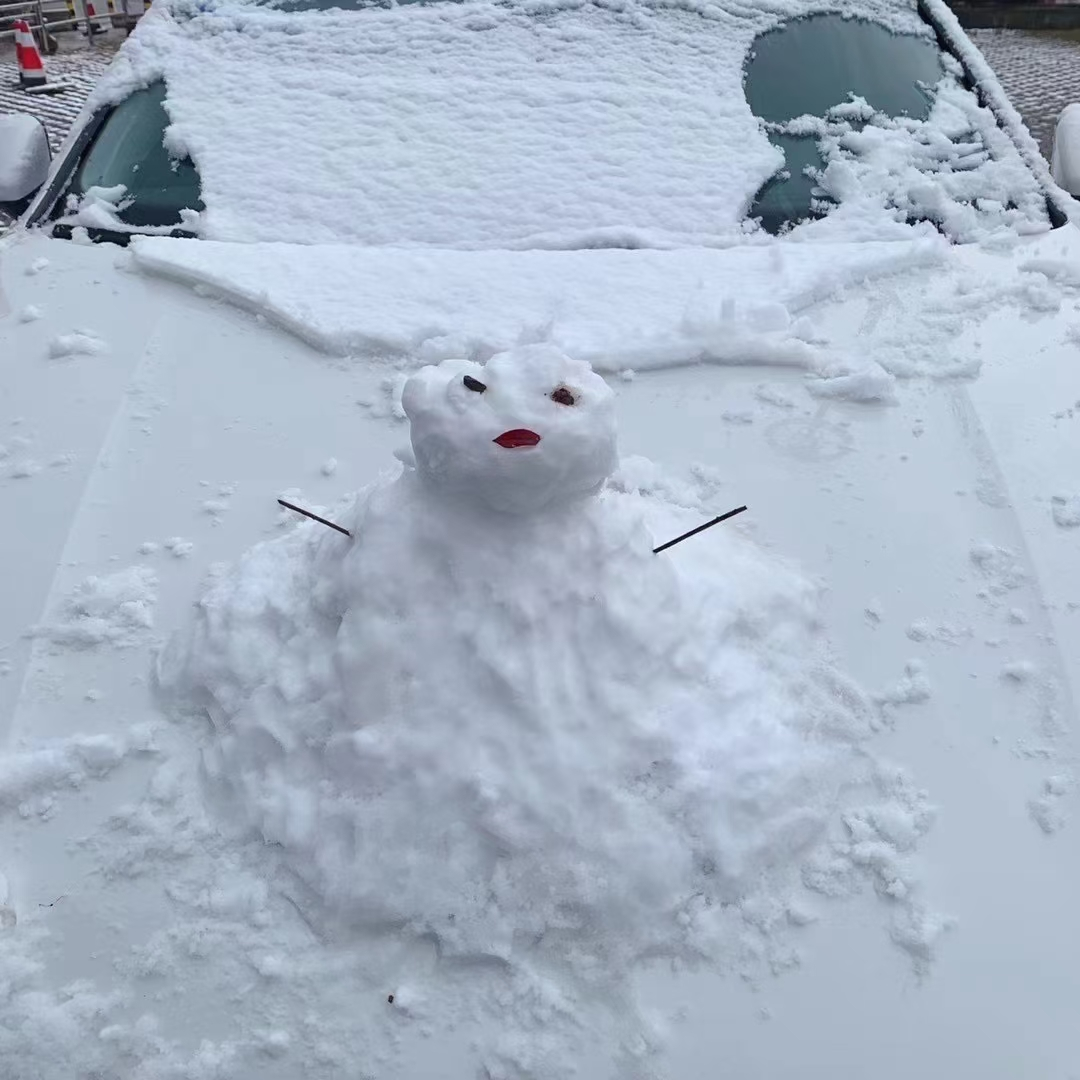 今天，咱们万州下雪啦！不！是垫起了厚厚的白白的雪