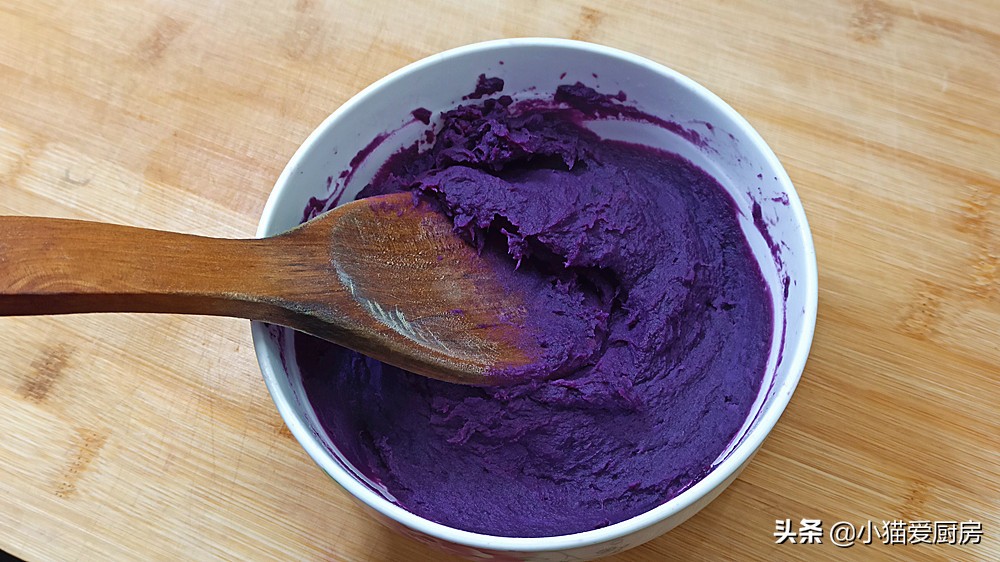 【紫薯饼】做法步骤图 劲道好吃 超简单