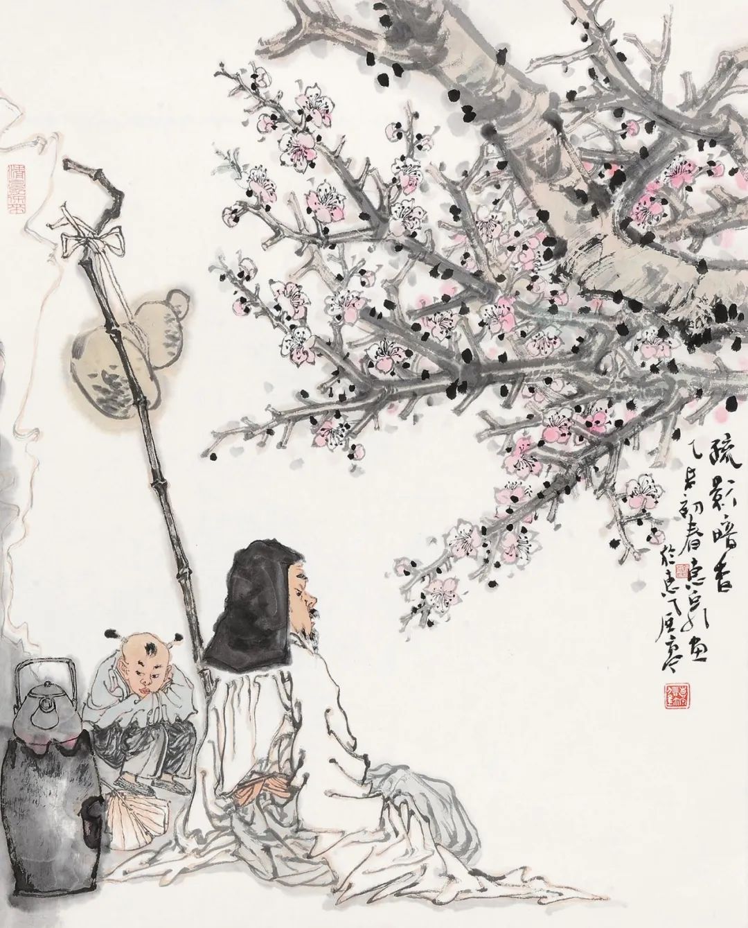 柔美多姿仪态万方著名画家徐惠泉以工笔重彩将东方女性的美跃然纸上
