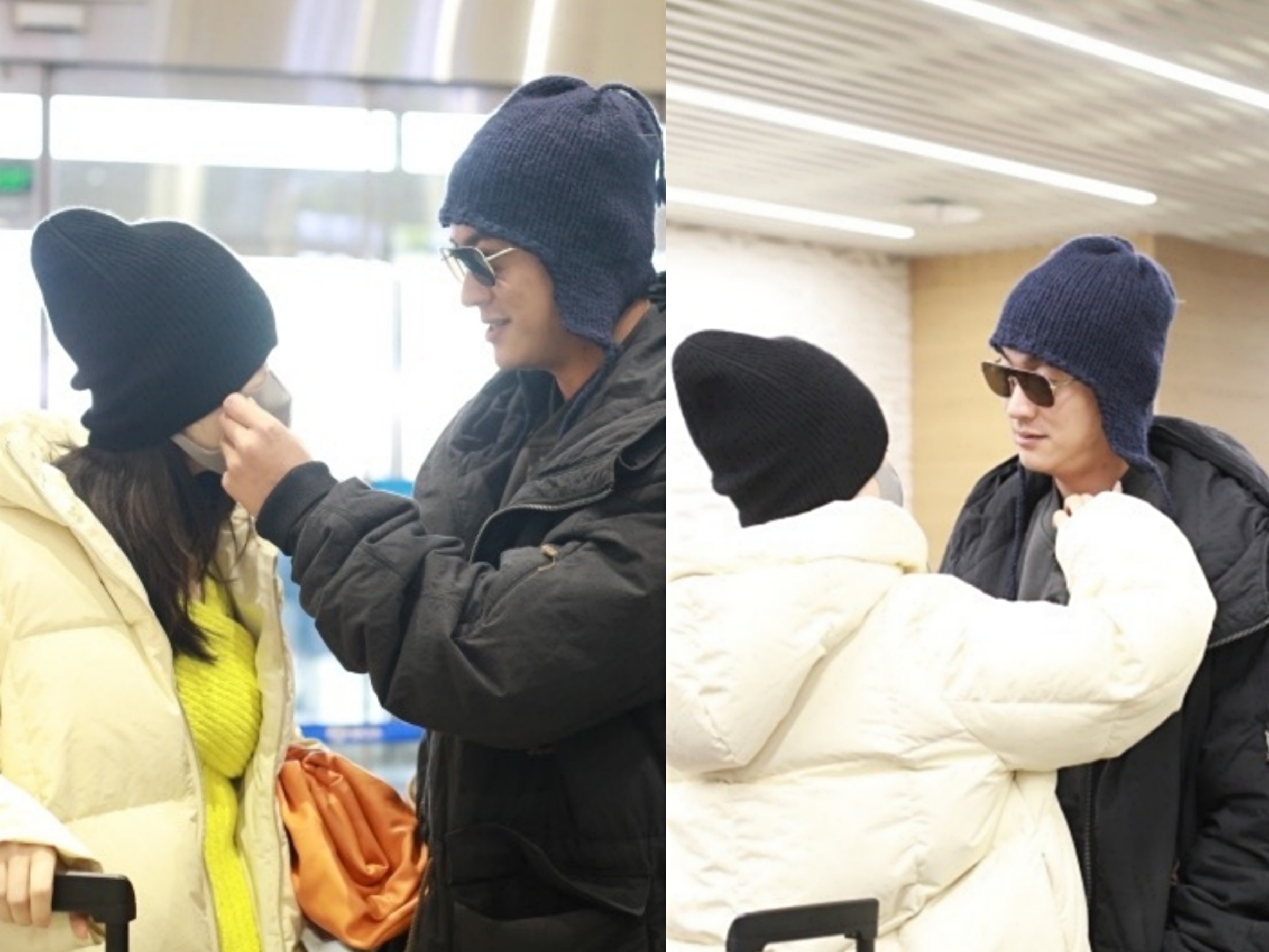 杜江一家三口出门聚餐，霍思燕素颜现身一脸幸福肥，胖出双下巴