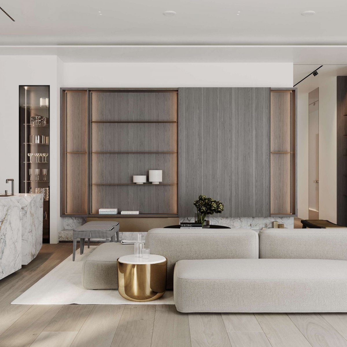 现代 | 208M²大平层，看看俄罗斯设计师怎么装修