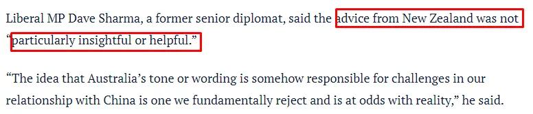 新西兰贸易部长喊话澳洲！传授处理对华关系经验：多点尊重和技巧