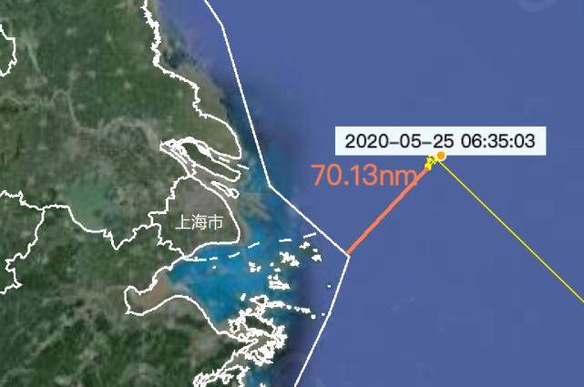 这艘美舰更近一步，离江苏仅35海里，曾窜航东海距上海70海里