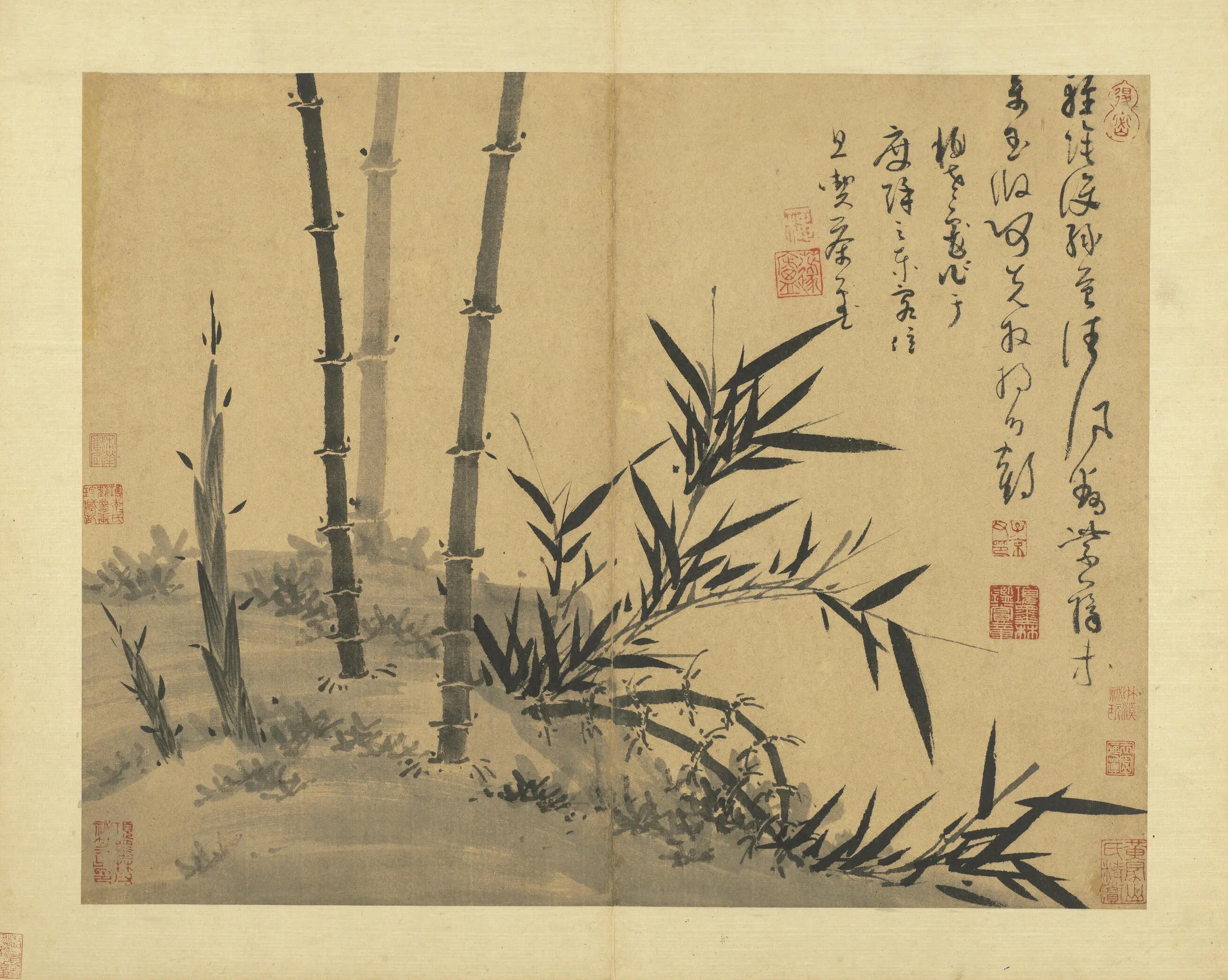 谁才是画竹子历史第一人唯吴镇是也简直是天花板的存在