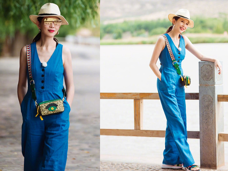 47岁蔡少芬越来越有女人味，与老公穿情侣装太撩了！谁能不羡慕