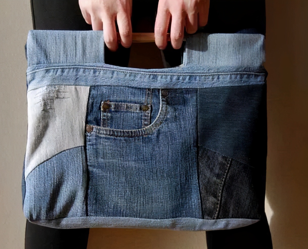 家里穿旧的牛仔裤不要扔，做成包包，即百搭实用又环保！附教程