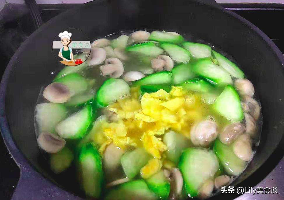 图片[4]-丝瓜口蘑蛋汤做法步骤图 简单美味又营养-起舞食谱网