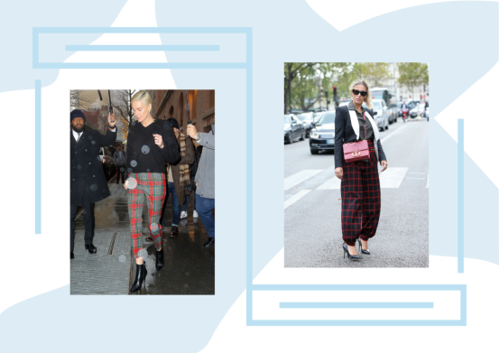 复古风今年强势来袭，款式百搭的格纹裤“卷土