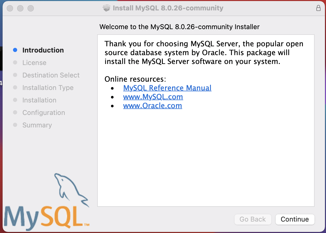 Mac big sur 安裝并使用MySql8
