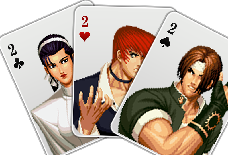 《拳皇》音巢篇角色做一副撲克，京八做鬼，誰有資格做2和K？