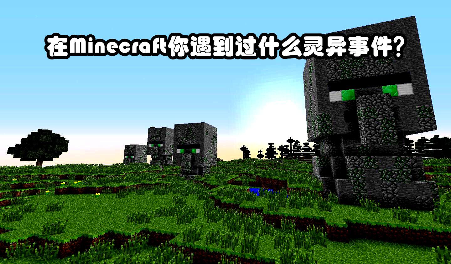 我的世界：在mc你遇到过灵异事件么？玩家自述：当时我先进了房间