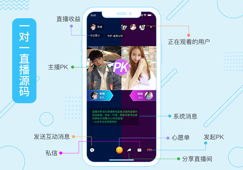 一对一直播源码，一对一直播系统开发，运营及搭建上线细则