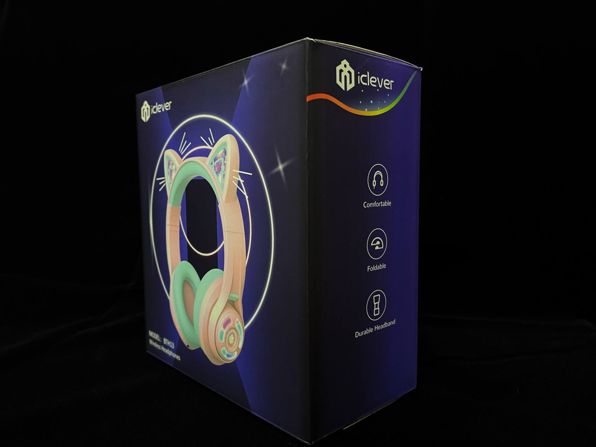 儿童上网课Tribit趣倍BTH13头戴式发光蓝牙耳机体验