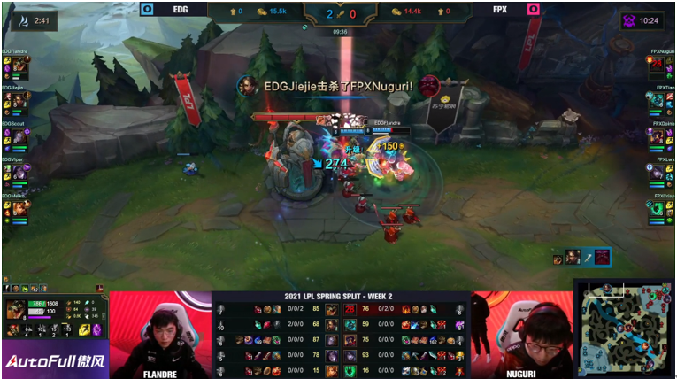 EDG force overcomes FPX, viper " fly on hot search " , laugh: Niu Baoyou is short board