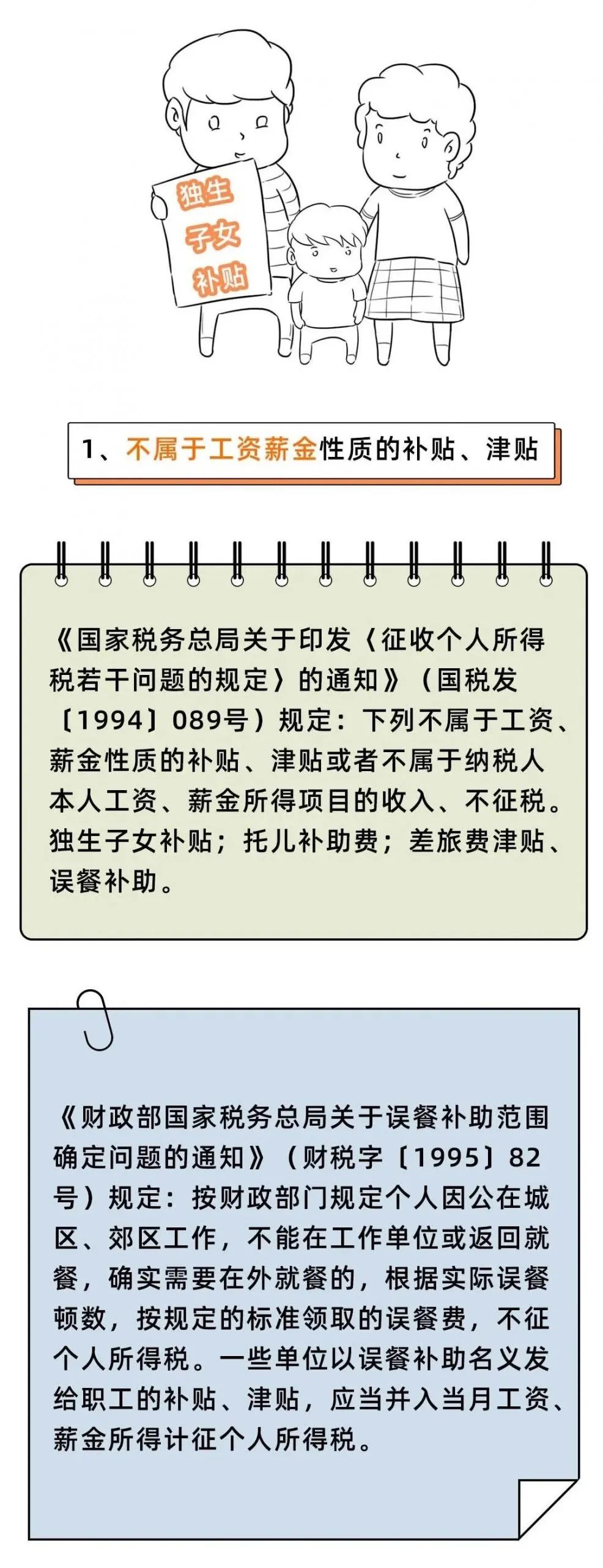 个人所得税，免征！这33种情况通通不用再交个人所得税了