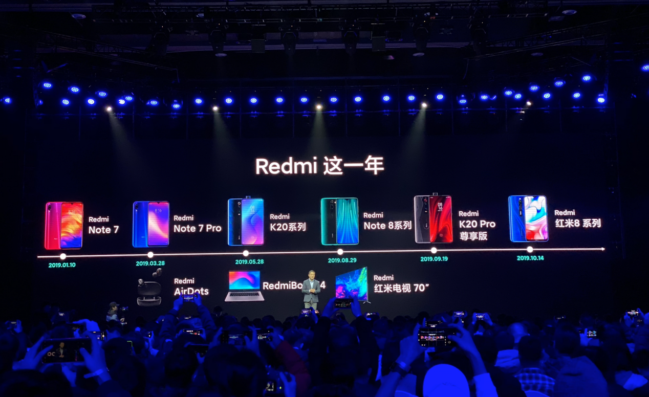 120Hz流体屏Redmi K30佳選 红米note今天公布几款新产品