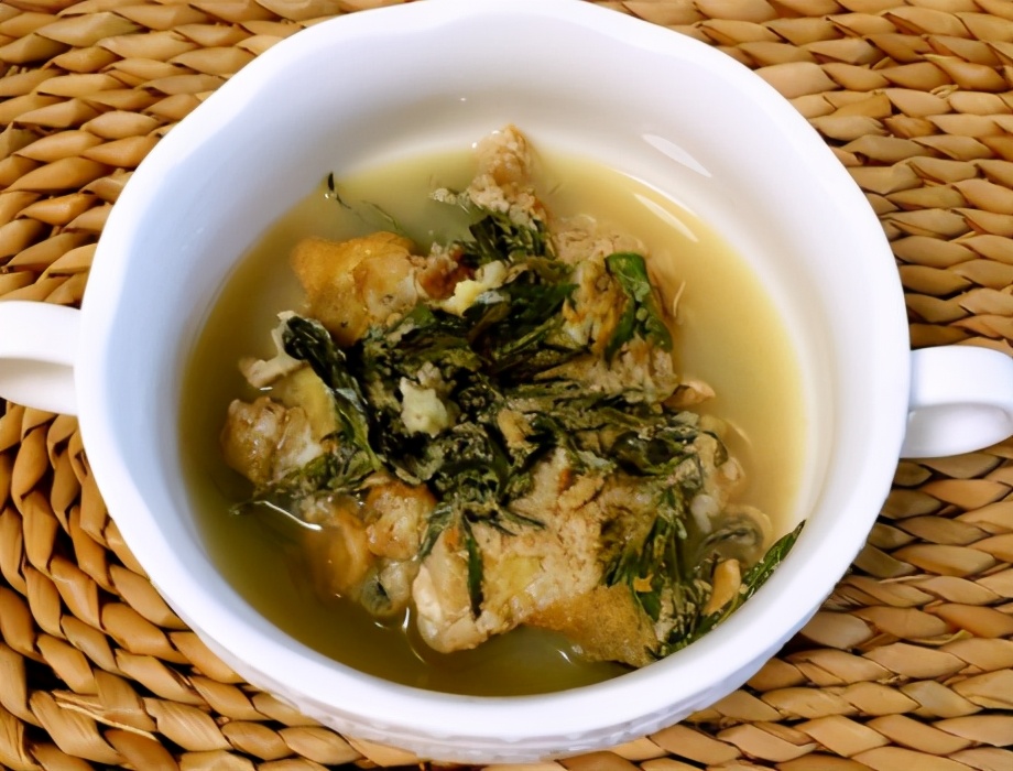 圖片[1]-艾草雞蛋湯的做法步驟圖 女人體寒可時常多吃-起舞食譜網