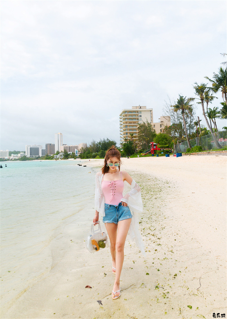 孙允珠·热带水蜜桃恋爱海沫系带泳衣