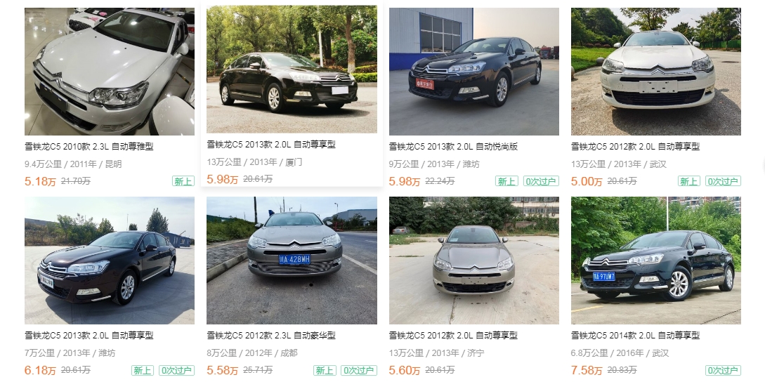 五萬元左右買二手車，這八款可以滿足你
