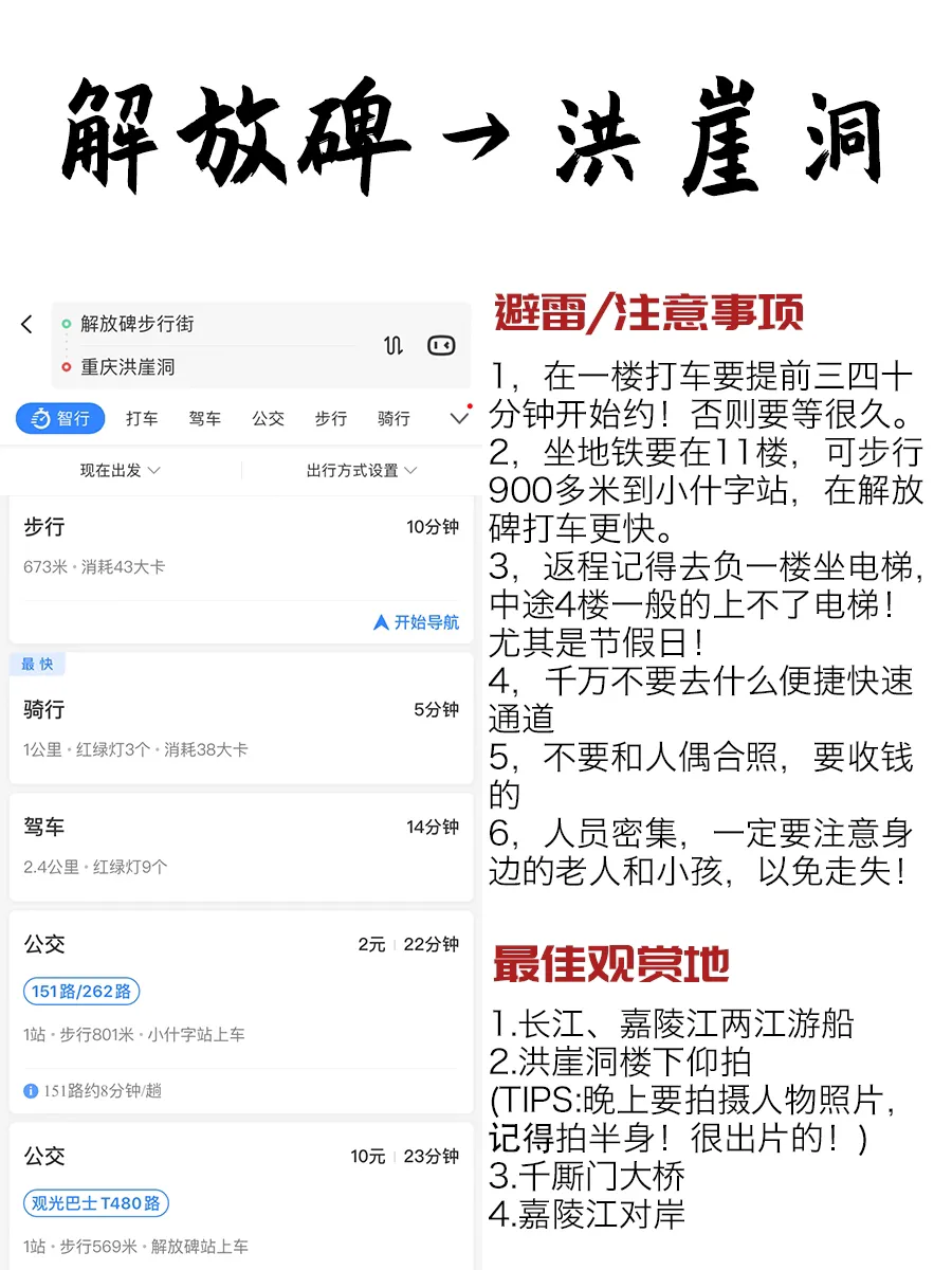 重庆旅游—保姆级交通指南/省时省力省钱！
