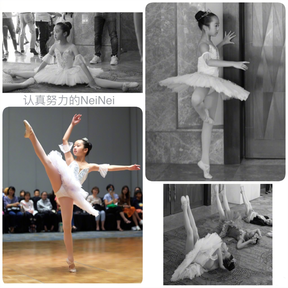 吴尊晒女儿，9岁NeiNei一头长发初露女神范，戴圆框眼镜呆萌可爱