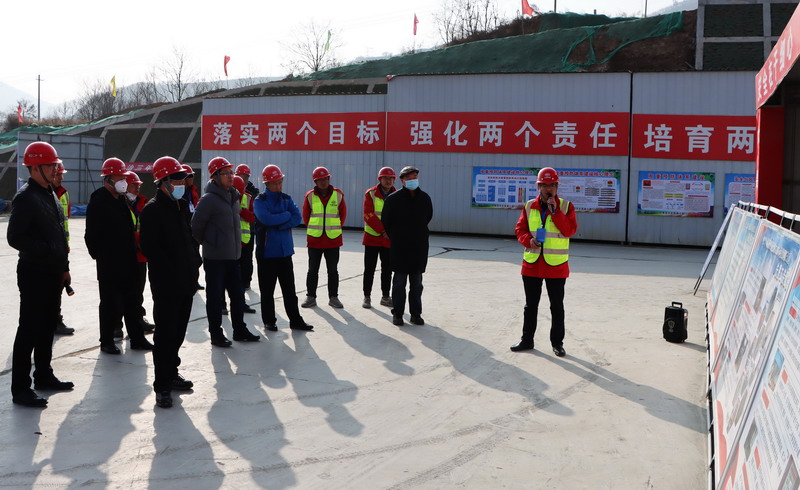 中国铁建安全生产年度综合督查组到天庄高速公路项目督查