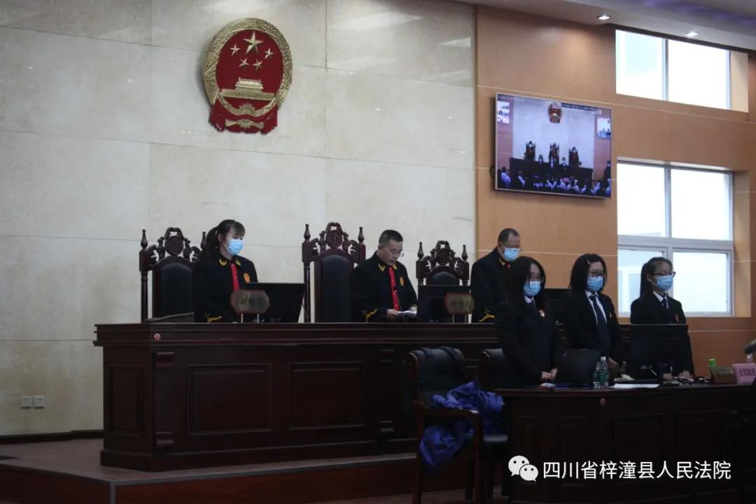 梓潼县人民法院对被告人彭杰何涛等14人涉恶案一审公开宣判