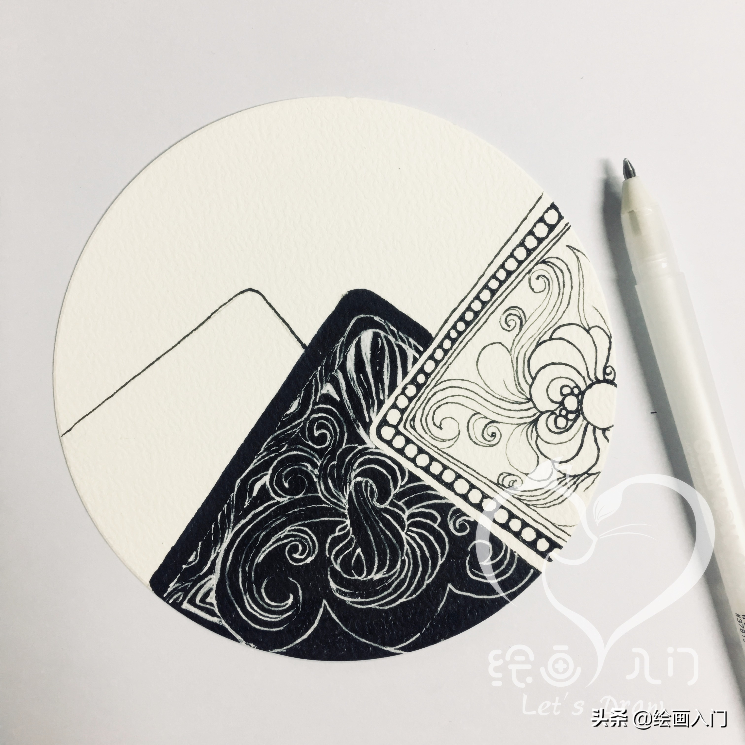 分解步骤│万物皆可画，禅绕画有无数种玩法等待你去探索