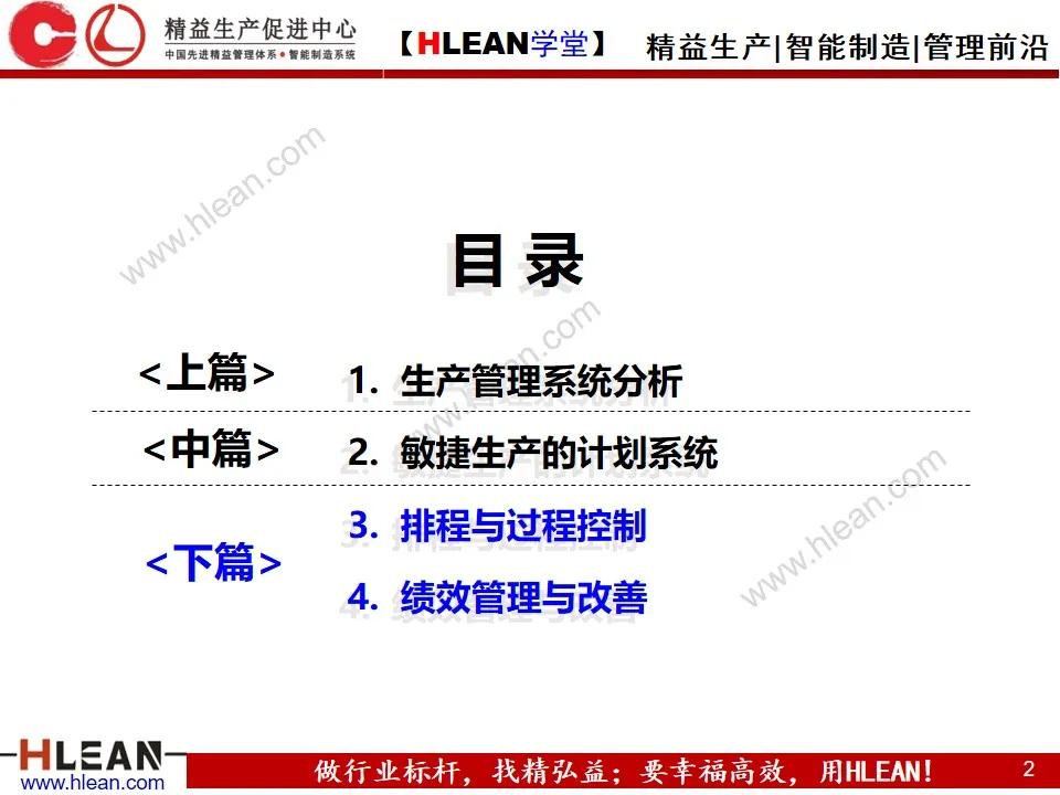 「精益学堂」敏捷生产计划与排程管理（下篇）