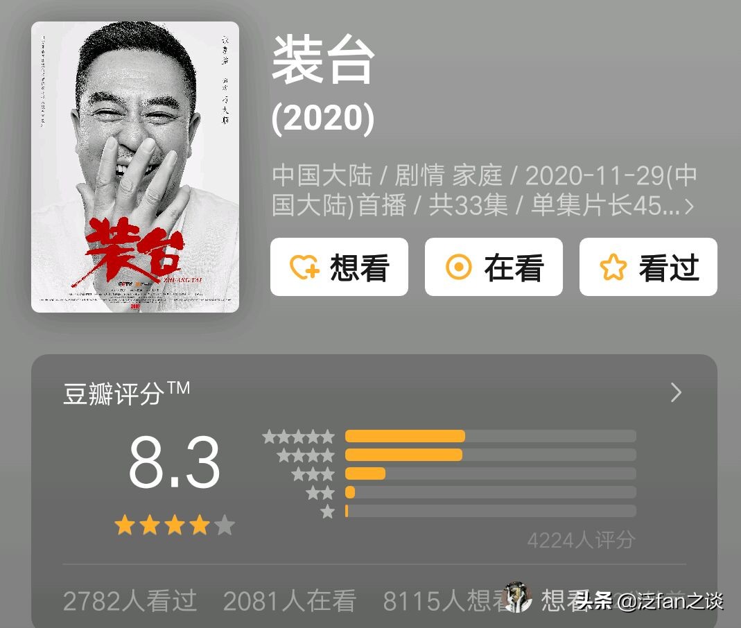 没有流量明星，全靠一群“老腊肉”的《装台》，凭啥招人待见？