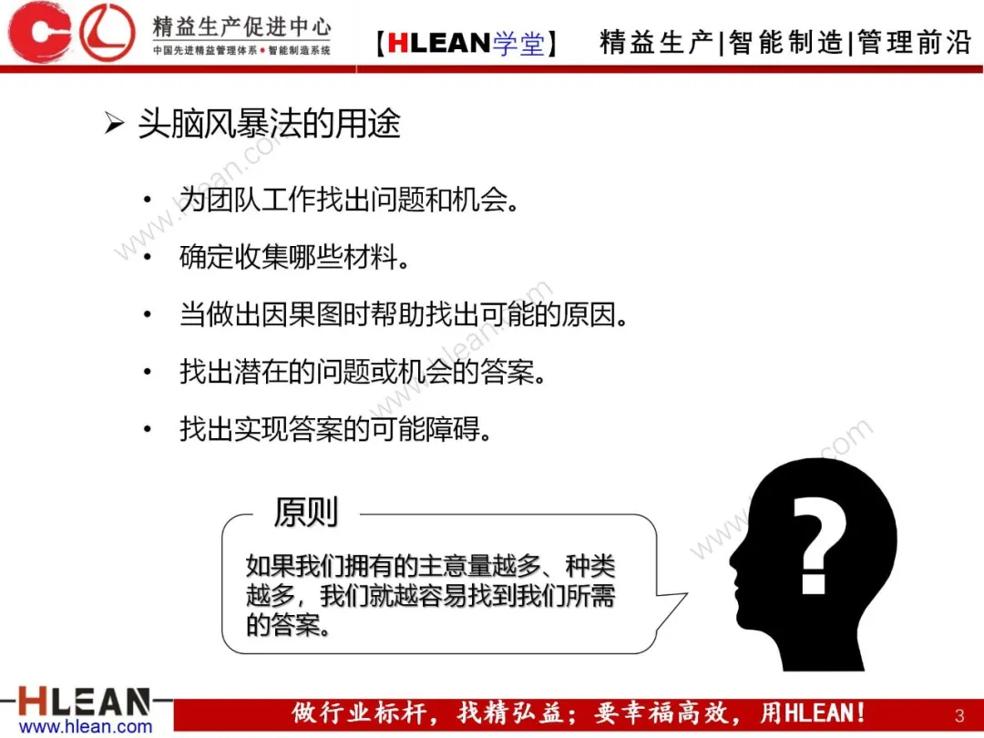 「精益学堂」头脑风暴法