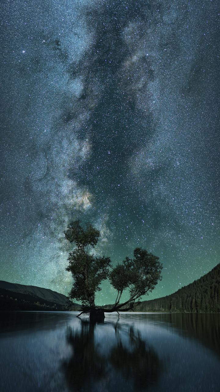 星空 地平线的完美结合 今日竖屏壁纸图片精选