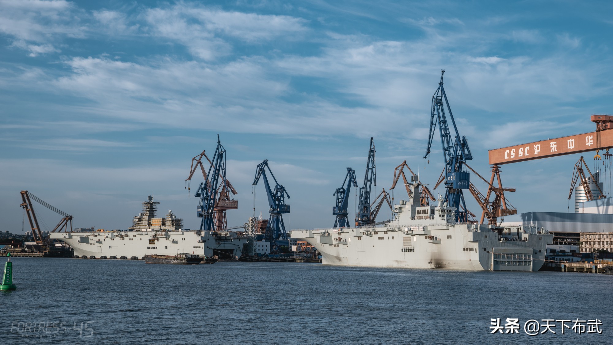 这就是中国速度，075一号舰还未服役，三号舰已快要完工下水